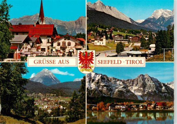 Seefeld Tirol Kirche Ortsansichten Seepartie