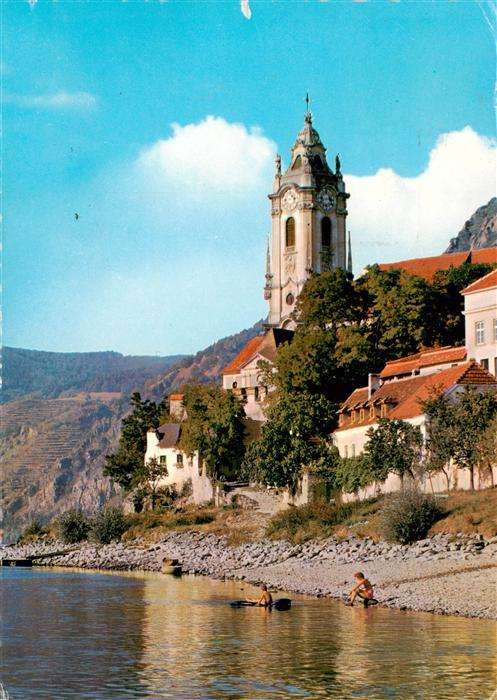 Duernstein Wachau AT Partie an der Donau