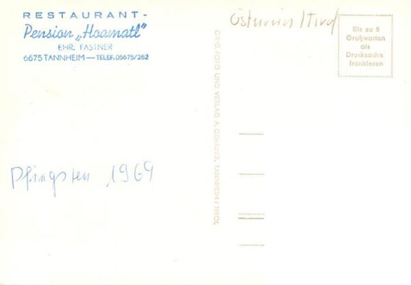 Tannheim Tirol AT Restaurant Pension Haamatl – Bild 2