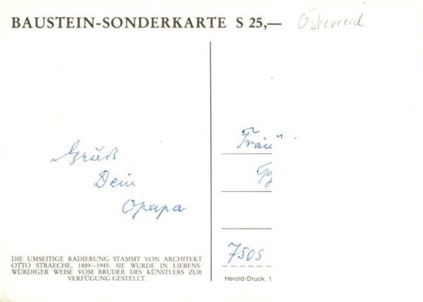 Wien AT Nordturm von St Stephan Zeichnung – Bild 2