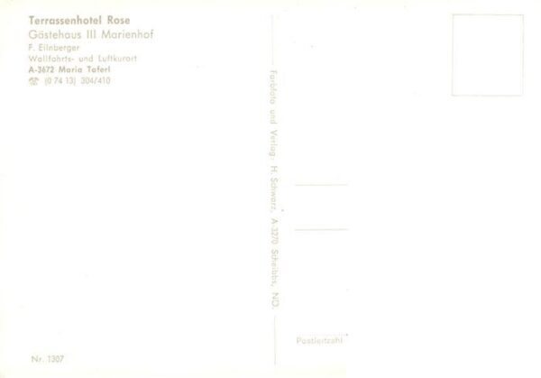 Maria Taferl Terrassenhotel Rose Gaestehaus III Marienhof – Bild 2