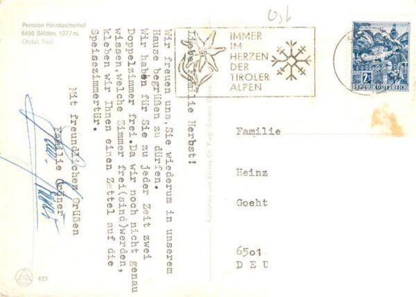 Soelden  oetztal AT Pension Hainbacherhof – Bild 2