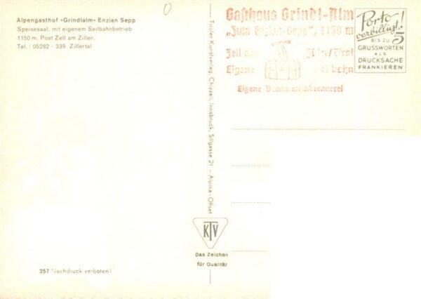 Zell Ziller Tirol AT Alpengasthof Grindlalm Enzian Sepp Gaststube – Bild 2