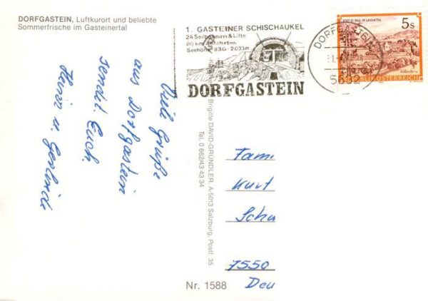 Dorfgastein AT Fliegeraufnahme mit Stubnerkogel und Zittauertisch – Bild 2