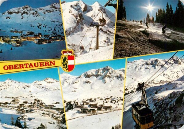 Obertauern AT Panorama Sessellift Skipisten Seilbahn