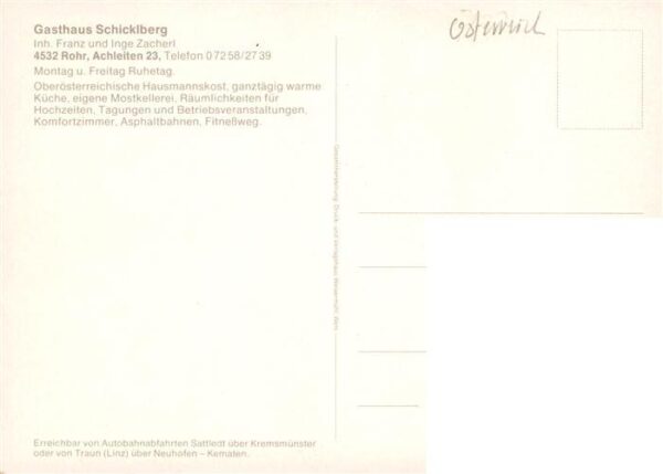 Rohr Burgenland AT Gasthaus Schicklberg Gastraeume Terrasse Zimmer – Bild 2