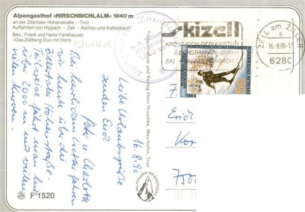 Zell Ziller Tirol AT Alpengasthof Hirschbichlalm Terrasse Musikgruppe Huettenzau – Bild 2