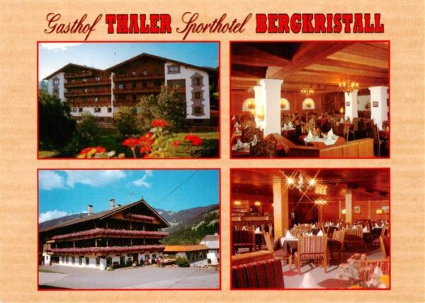 Oberau  Wildschoenau Tirol AT Gasthof Thaler Sporthotel Bergkristall Gastraeume
