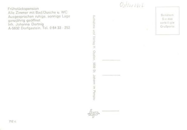 Dorfgastein AT Haus Christina Kaminzimmer Gaststube Fliegeraufnahme – Bild 2