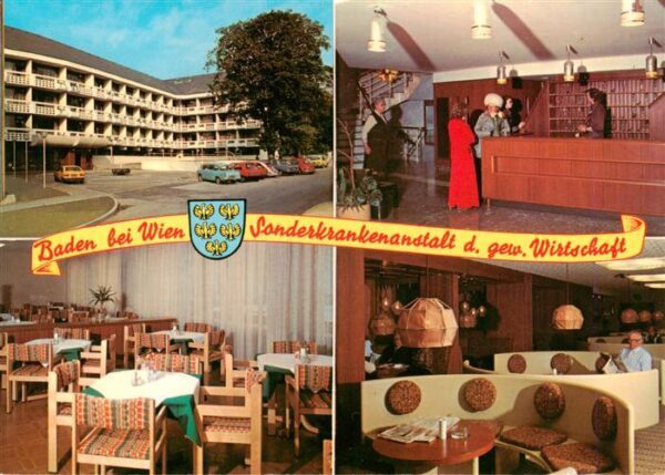 Baden  Wien AT Sonderkrankenanstalt der gew Wirtschaft Gastraeume Rezeption