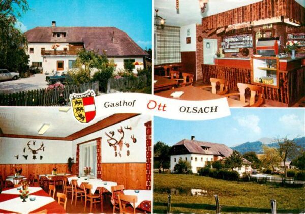 Olsach Rothenthurn Spittal Kaernten AT Gasthof Ott Theke Gaststube Panorama