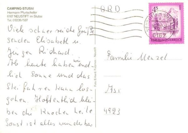 Neustift Stubaital Tirol Camping Stubai Kirche – Bild 2