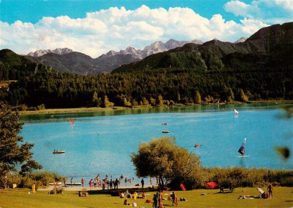 Turnersee Kaernten AT Seeblick mit Steiner Alpen