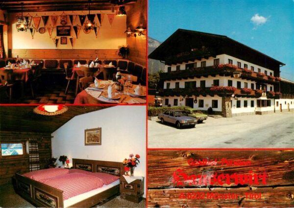 Muenster Tirol Gasthof Pension Hauserwirt Gastraum Zimmer