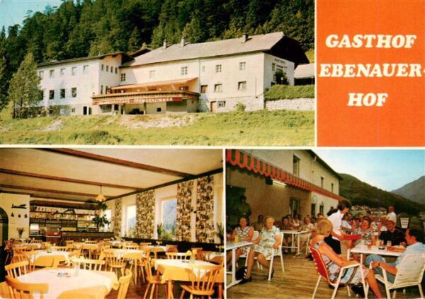 Ebenau Gasthof Ebenauerhof Gastraum Terrasse
