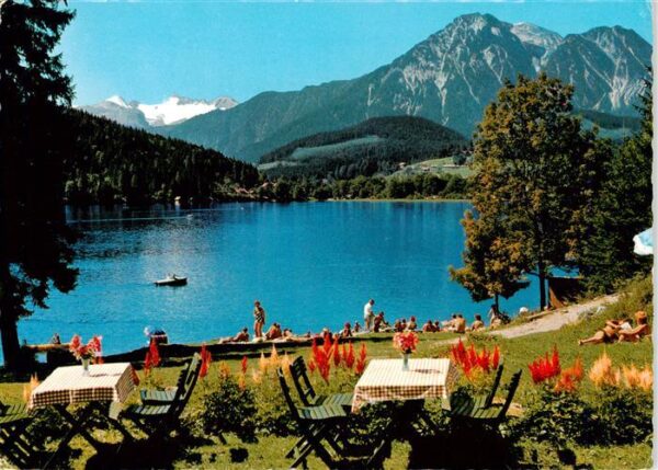 Alt Aussee Steiermark AT mit Dachstein Jausenstation Freibad