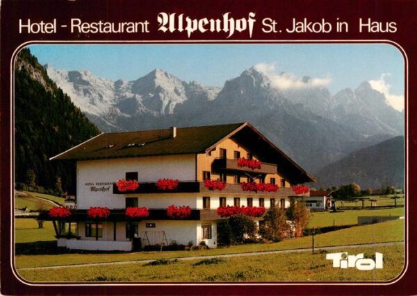 St Jakob Haus Hotel Restaurant Alpenhof