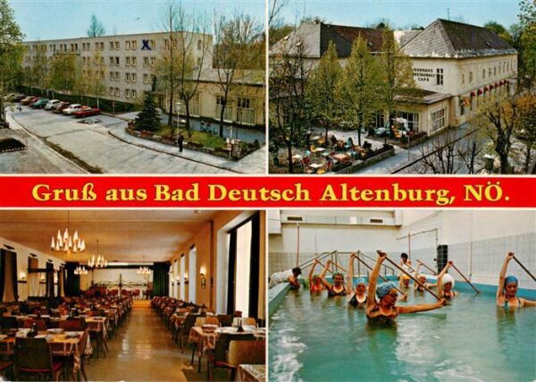 Bad Deutsch-Altenburg Niederoesterreich AT Neues Kurhaus Altes Kurhaus Speisesaa