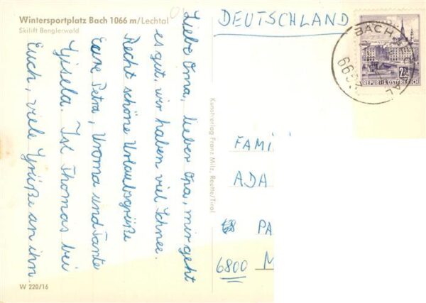 Bach Lechtal Tirol AT Panorama Schlepplift Benglerwald – Bild 2