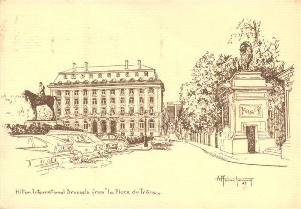 Brussels Hilton International Brussels from al Place du Troene