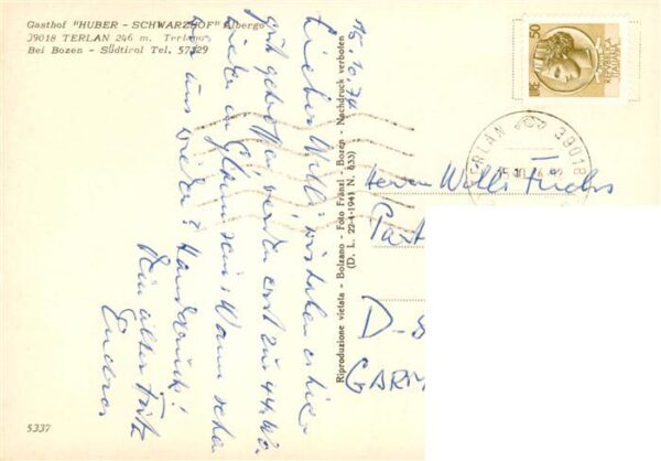 Terlan Terlano Suedtirol IT Gasthof Huber Schwarzhof Albergo – Bild 2