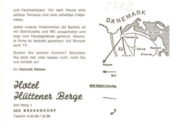 Brekendorf Hotel Huettener Berge Gastraum Zimmer Panorama – Bild 2