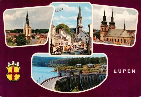 Eupen Kirchen Staudamm Ortspartie
