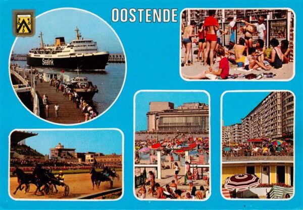 Oostende Ostende West-Vlaanderen Belgie Sealink Pferderennbahn Lido