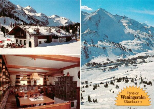 Obertauern AT Pension Wenigeralm Gastraum Fliegeraufnahme