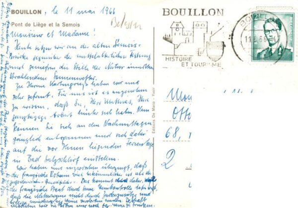Bouillon  Wallonne Belgie Pont de Liege et la Semois – Bild 2