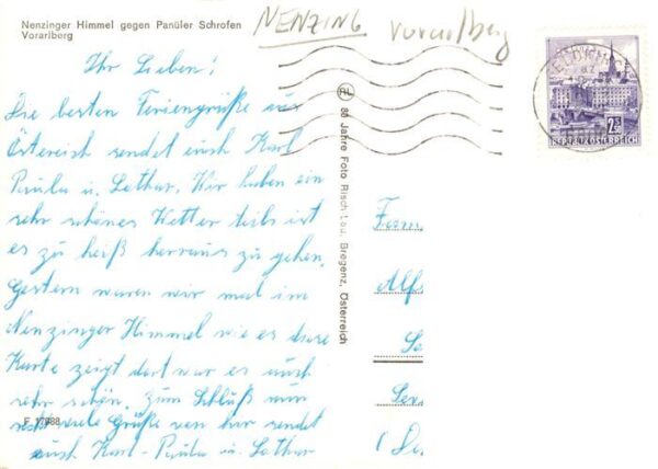 Nenzing Vorarlberg Nenzinger Himmel mit Panueler Schrofen – Bild 2