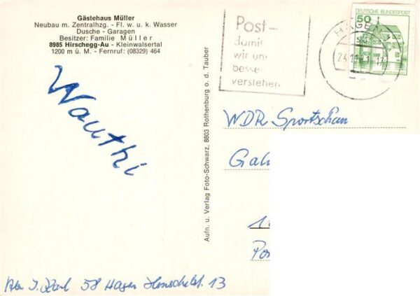 Hirschegg Kleinwalsertal Vorarlberg AT Gaestehaus Mueller Winterpanorama – Bild 2