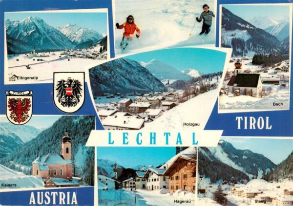 Lechtal Reutte Tirol AT Elbigenalp Holzgau Bach Kaisers Kirche Hagerau Steeg