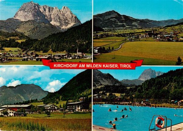 Kirchdorf Tirol AT Panorama Wilder Kaiser Kitzbueheler Horn Habach mit Fellhorn