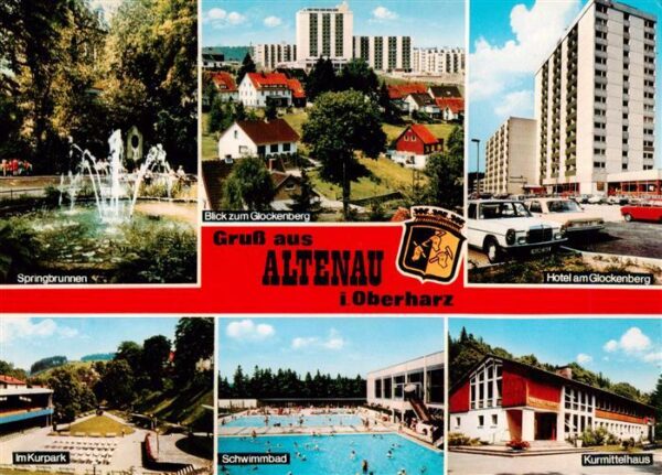 Altenau Harz Springbrunnen Glockenberg Hotel am Glockenberg Kurpark Schwimmbad K