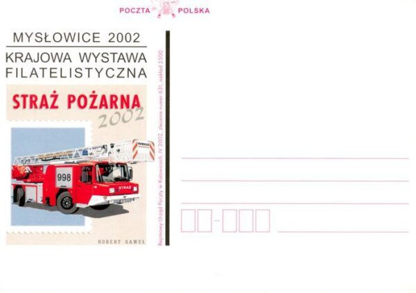 Myslowice Myslowitz PL Krajowa Wystawa Filatelistyczna Straz Pozarna