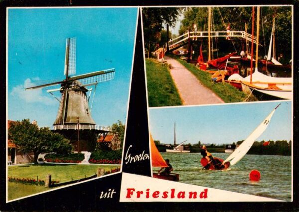 Friesland Niederlande Windmuehle Segeln