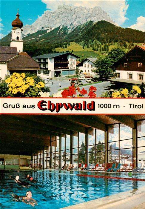 Ehrwald Tirol AT Kirche Hallenbad