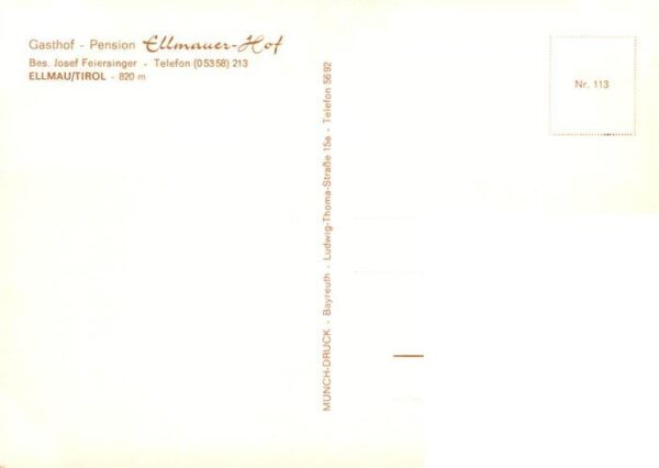 Ellmau Elmau Tirol AT Gasthof Pension Ellmauer Hof – Bild 2