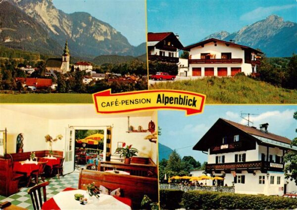 Grossgmain Panorama Cafe Pension Alpenblick Gaststube Terrasse