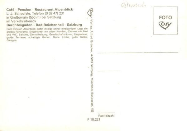 Grossgmain Panorama Cafe Pension Alpenblick Gaststube Terrasse – Bild 2