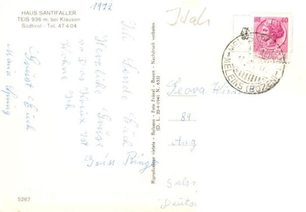 Teis Nafen Villnoess Haus Santifaller – Bild 2