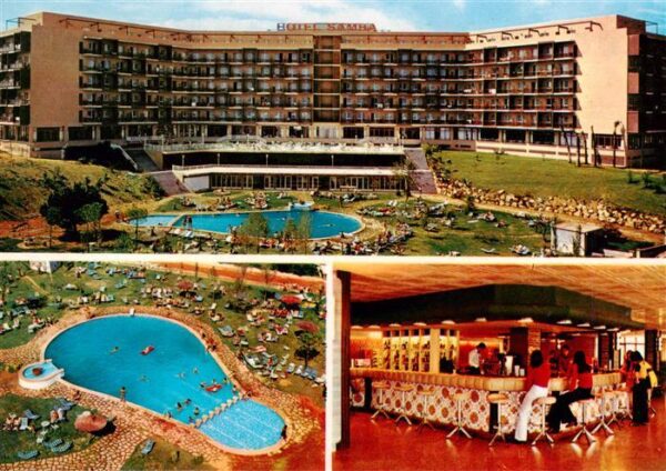 Lloret de Mar Hotel Samba Pool Fliegeraufnahme Bar