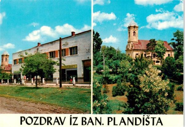 Plandista Banja Plandista Bosnia Geschaeftshaus Kirche