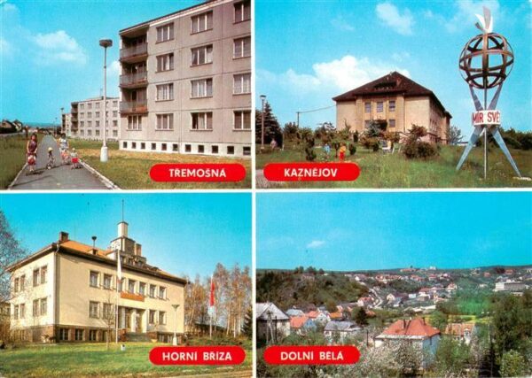 Tremosna Plzen Pilsen CZ prumyslova abec 7 km Kaznejov kulturni dum Horni Briza