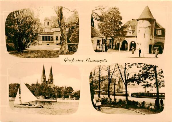 Neuruppin Neu-Ruppin Kurhaus Scheinsberger Tor Kirche Park