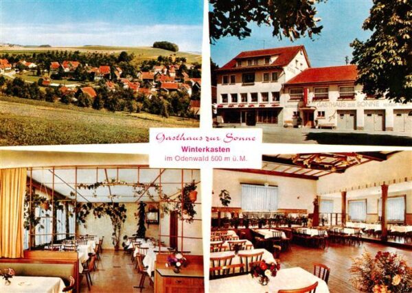 Winterkasten Lindenfels Panorama Gasthaus zur Sonne Gastraeume