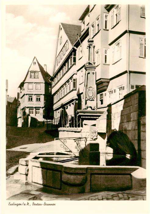 Esslingen  Neckar Beutau Brunnen