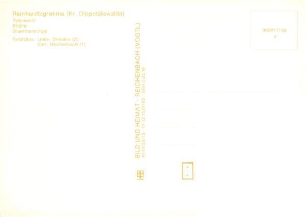 Reinhardtsgrimma Teilansicht Kirche Silbermannorgel – Bild 2