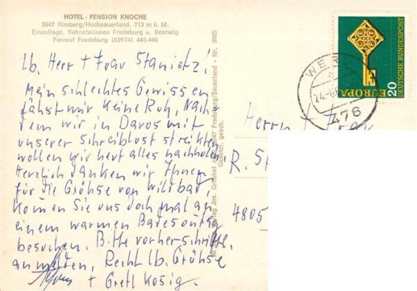 Rimberg Schmallenberg Hotel Pension Knoche – Bild 2